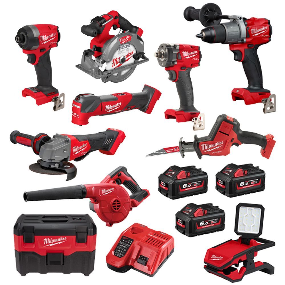 milwaukee-18v-6ah-fuel-brushless-cordless-10-piece-combo-kit
