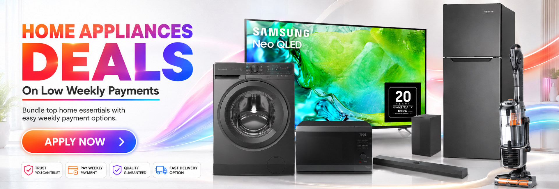 Home Appliances Deals on Low Weekly Payments