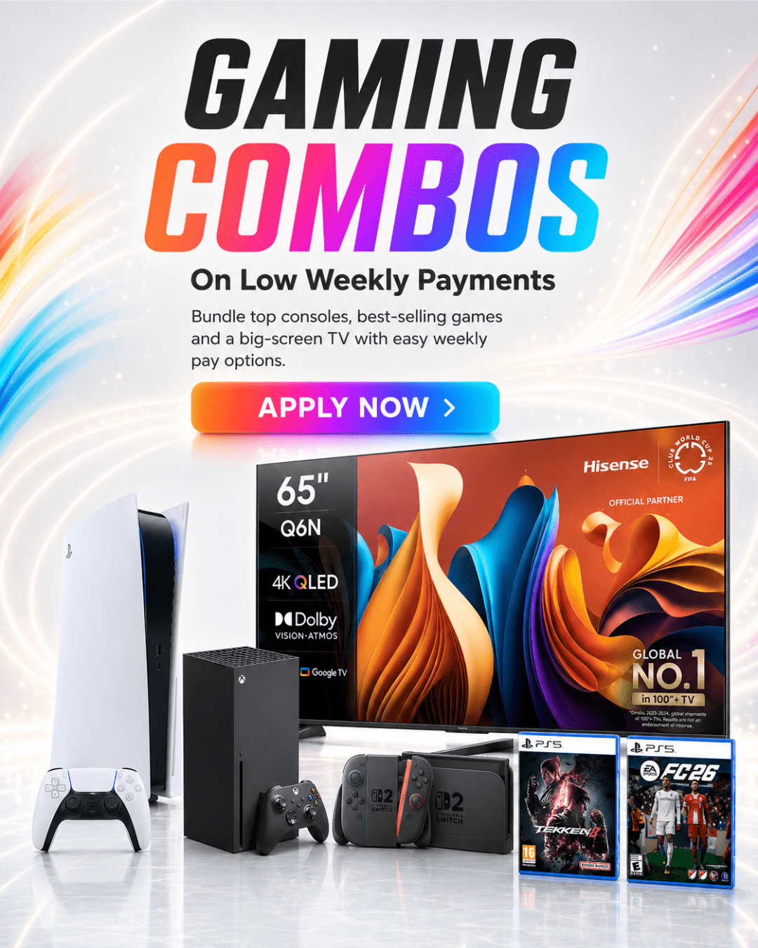 Gaming Package Deals on Low Weekly Payments